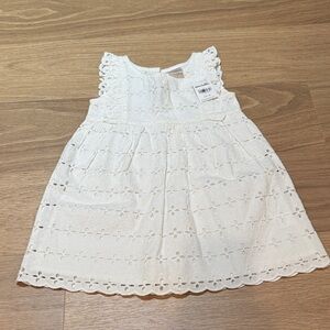 Hannah Andersson White Eyelet Dress